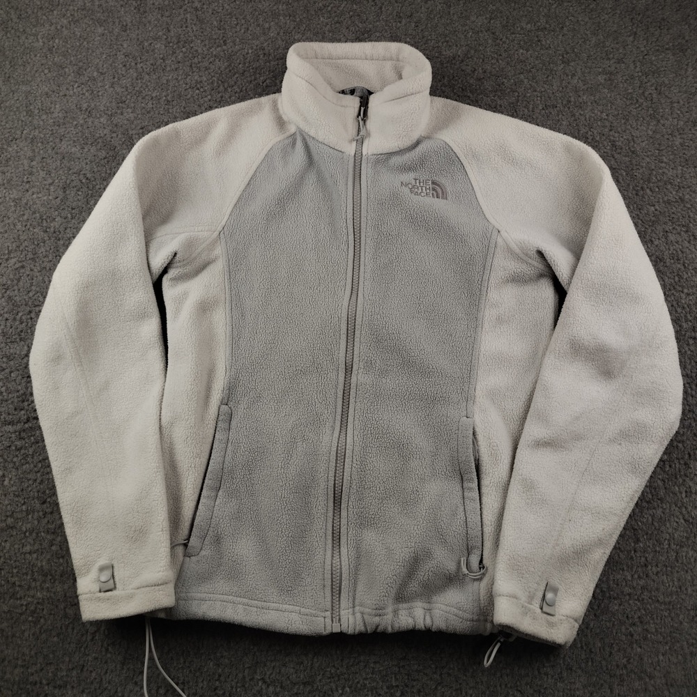 The North Face Womens Khumbu Fleece Jacket White Grey Small Gorpcore Commute